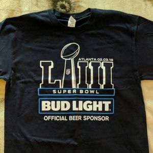 Bud light super‎ bowl promo t-shirt
